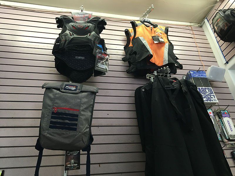 Motorcycle apparel and accessories