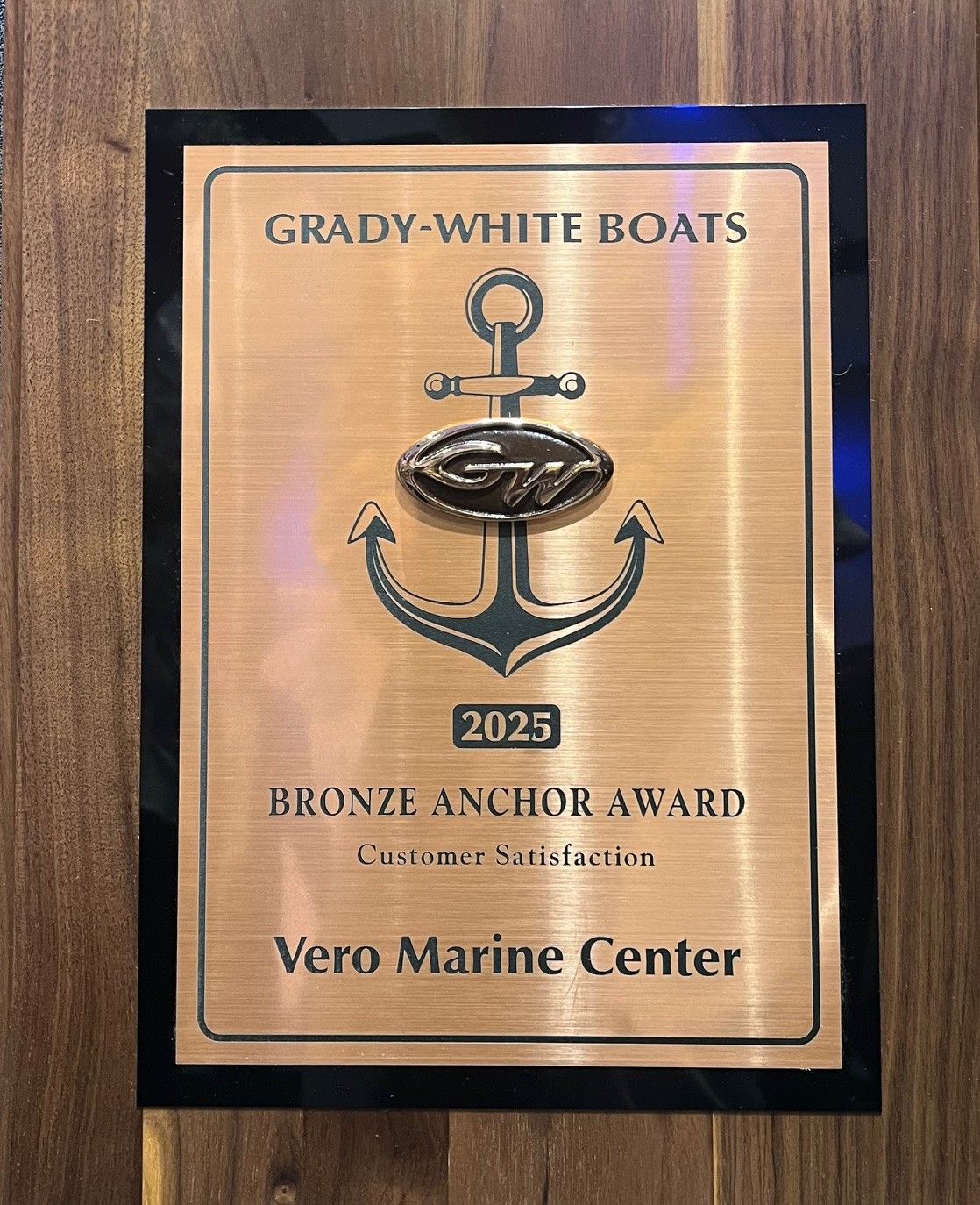 The 2025 Grady Bunch Burgee hanging up in The Green Turtle Club