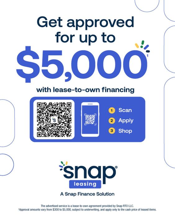 Snap Financing flyer