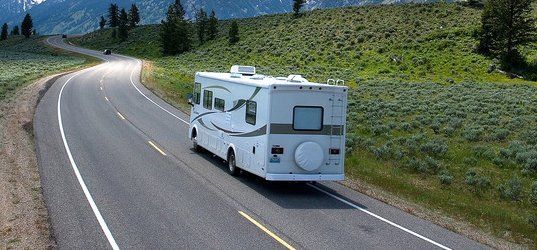 RV on the road