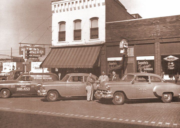 Old photo of a Saputo's building