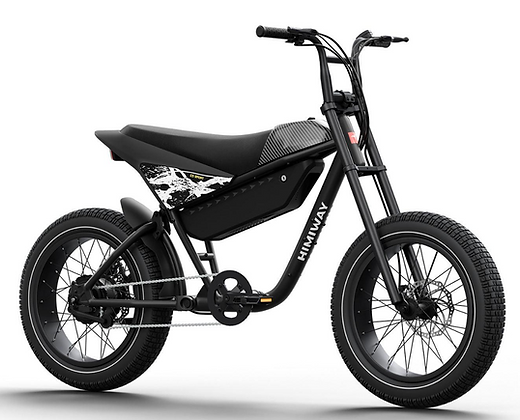 A black motorcycle is sitting on a white surface.