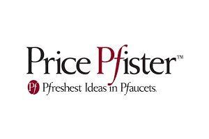 Price Pfister logo with red and black text, featuring the tagline 