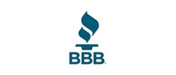 BBB logo in blue with a stylized flame above the letters
