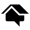 White square with a black border in the lower-right corner on a black background