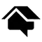 White square with a black border in the lower-right corner on a black background