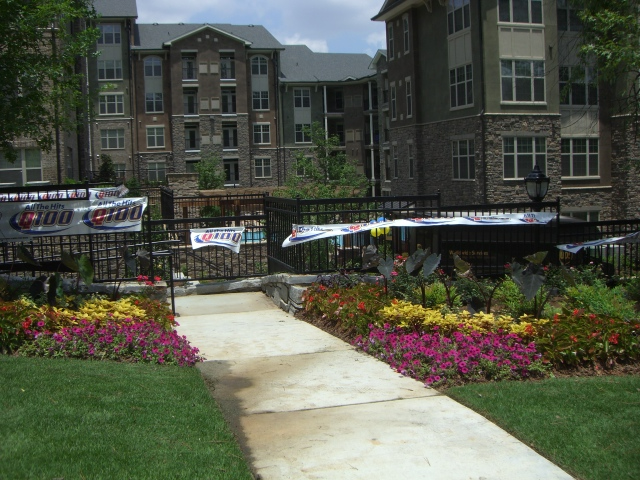 a large building with a sign that says ' ohio state ' on it
