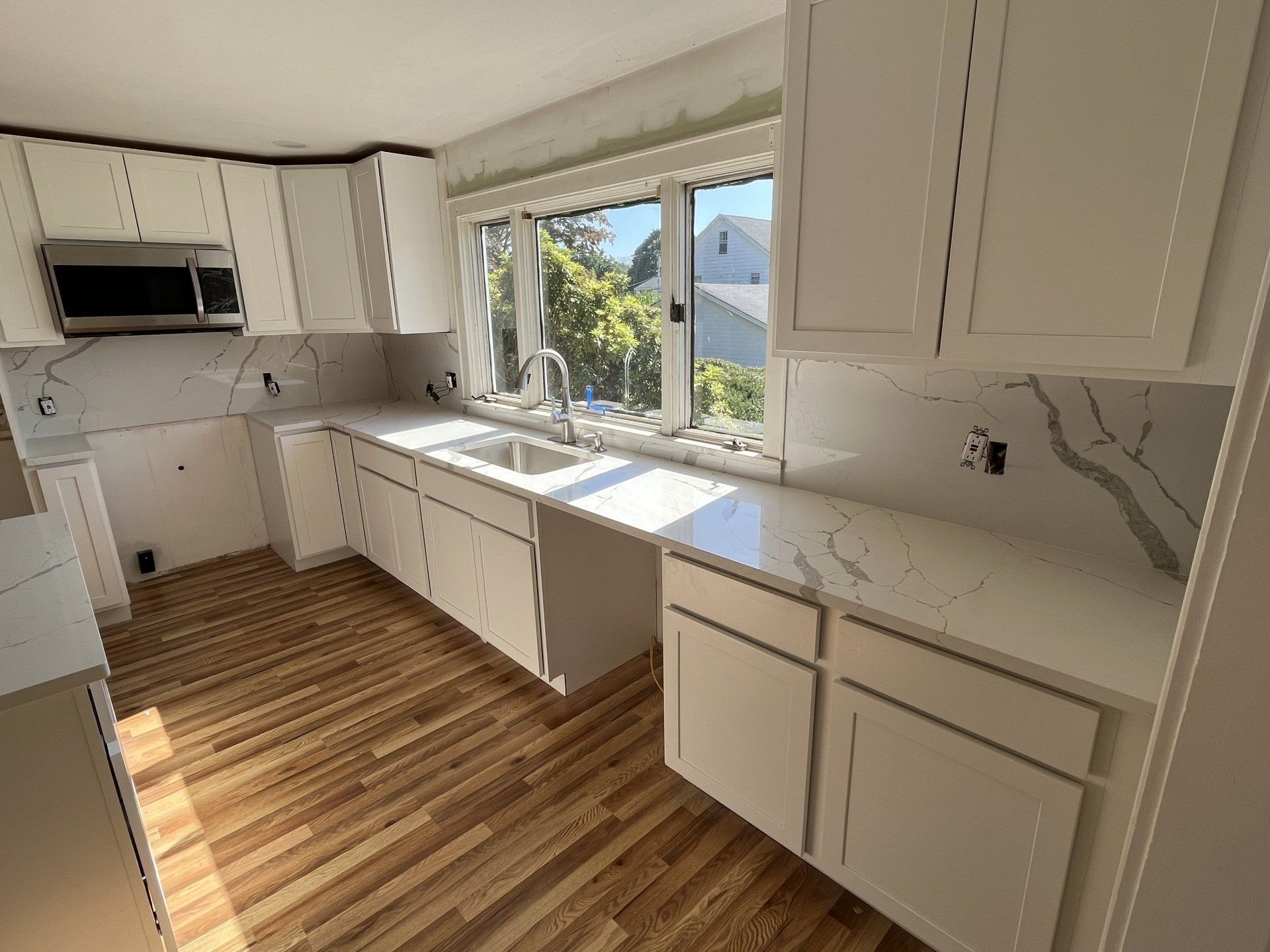 Kitchen with an empty space for a dishwasher