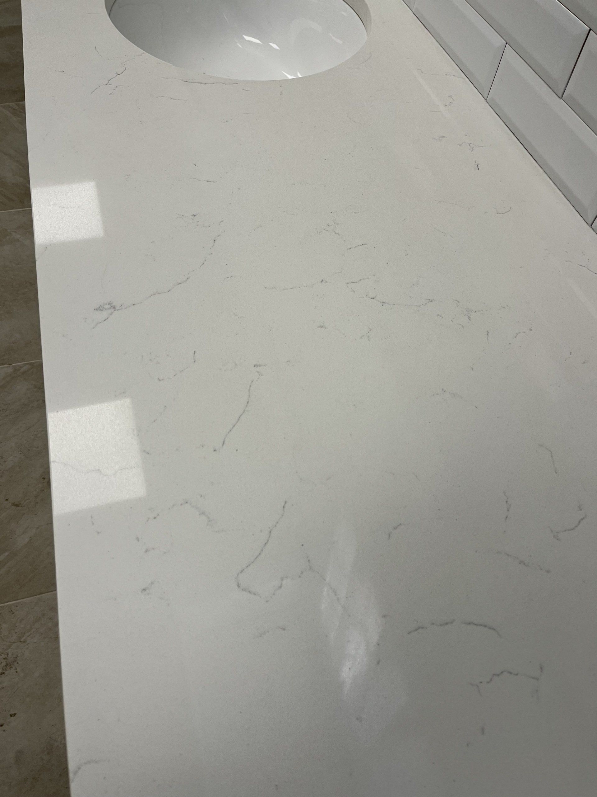 Stone quartz countertop