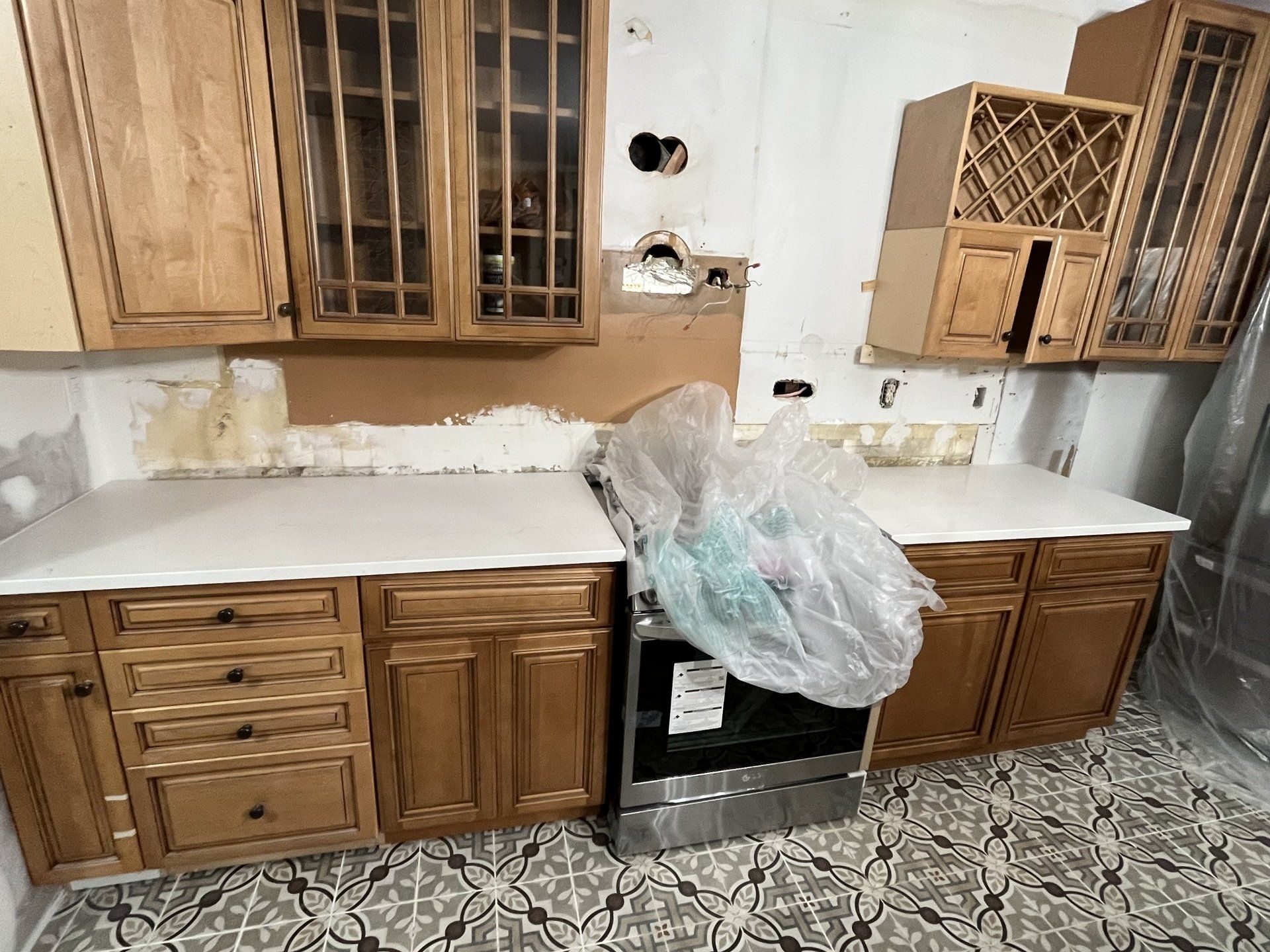 Old kitchen under construction