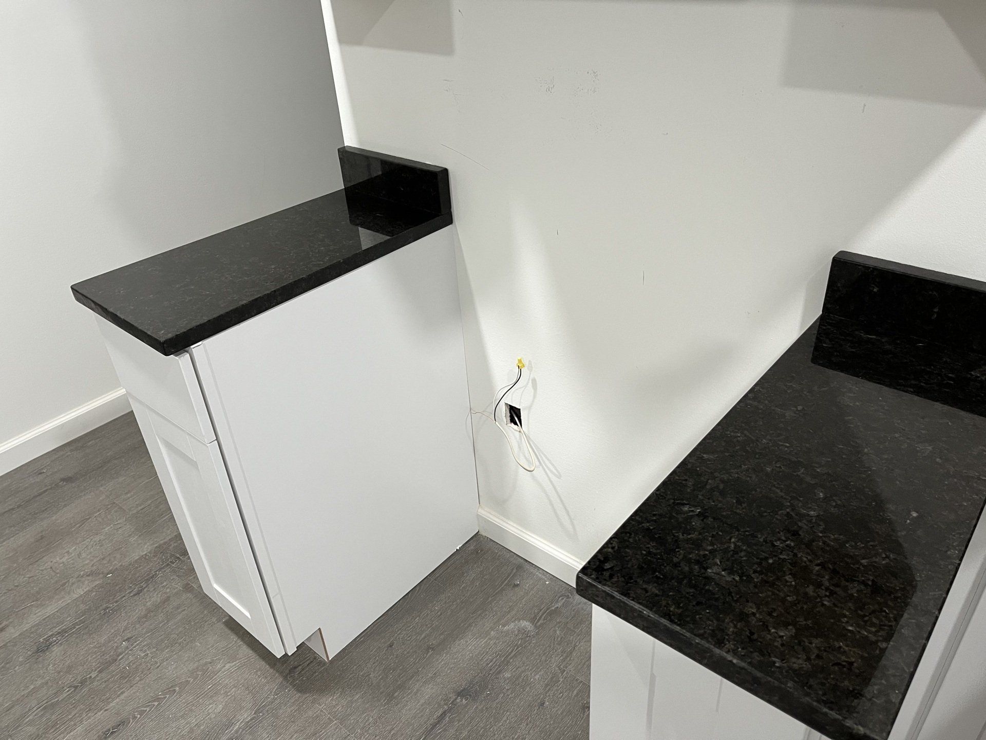 Empty space for an appliance