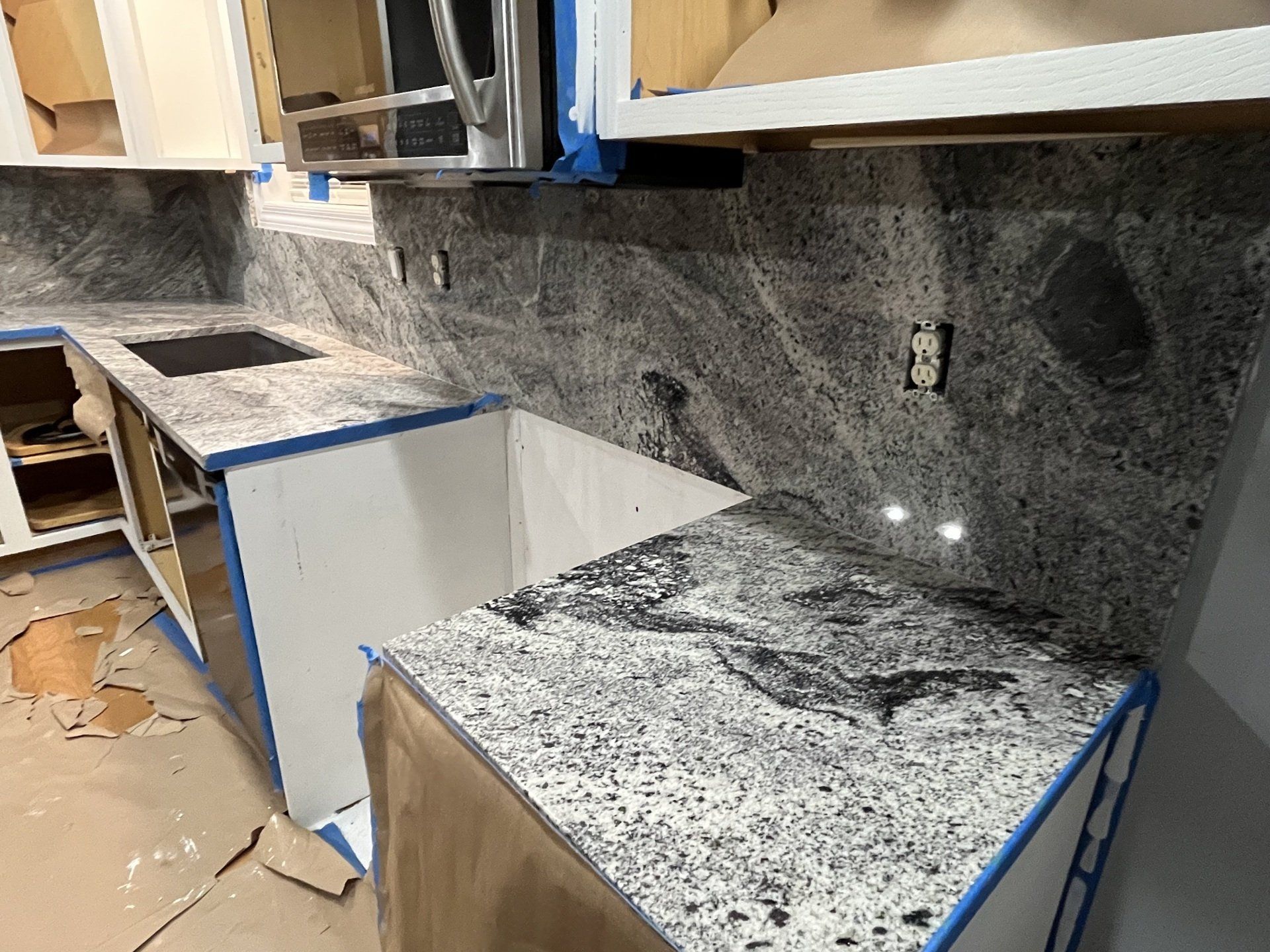 Kitchen under construction