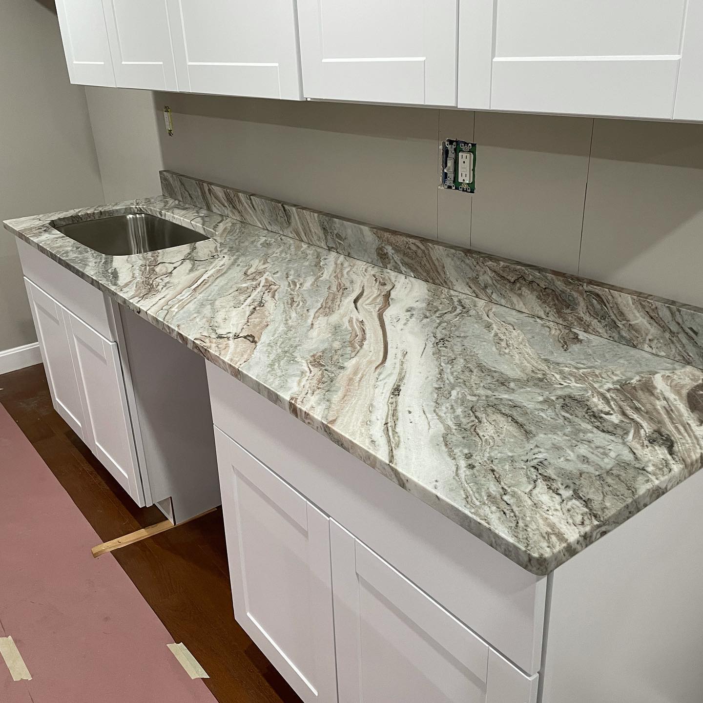 Beautiful marble countertop