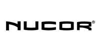 NUCOR logo in black on a white background
