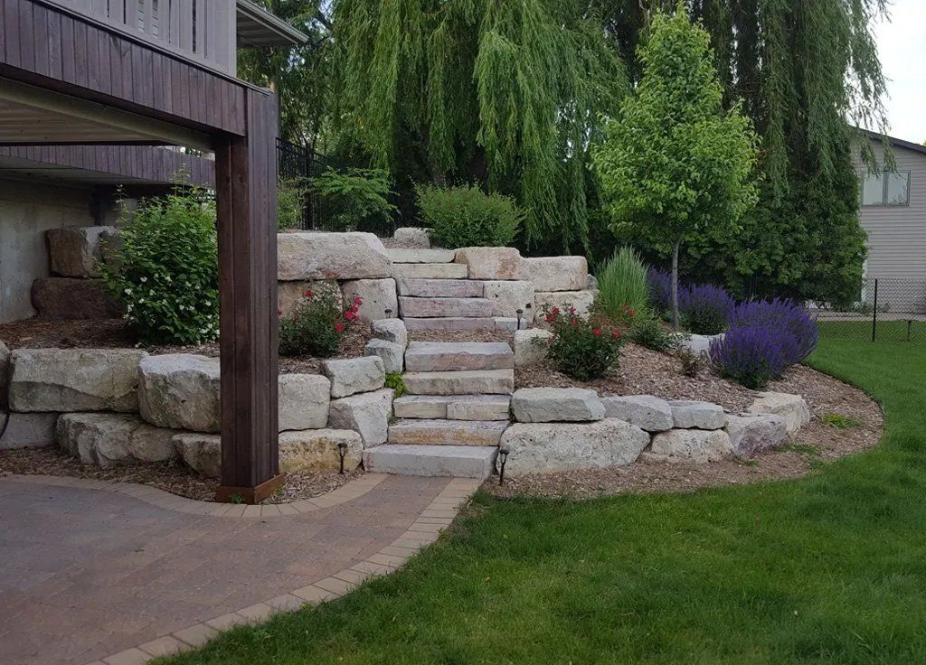 Beautiful hardscape steps