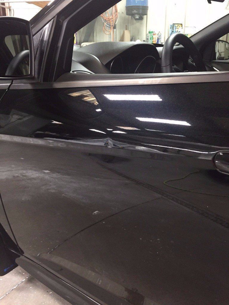 After paintless dent repair