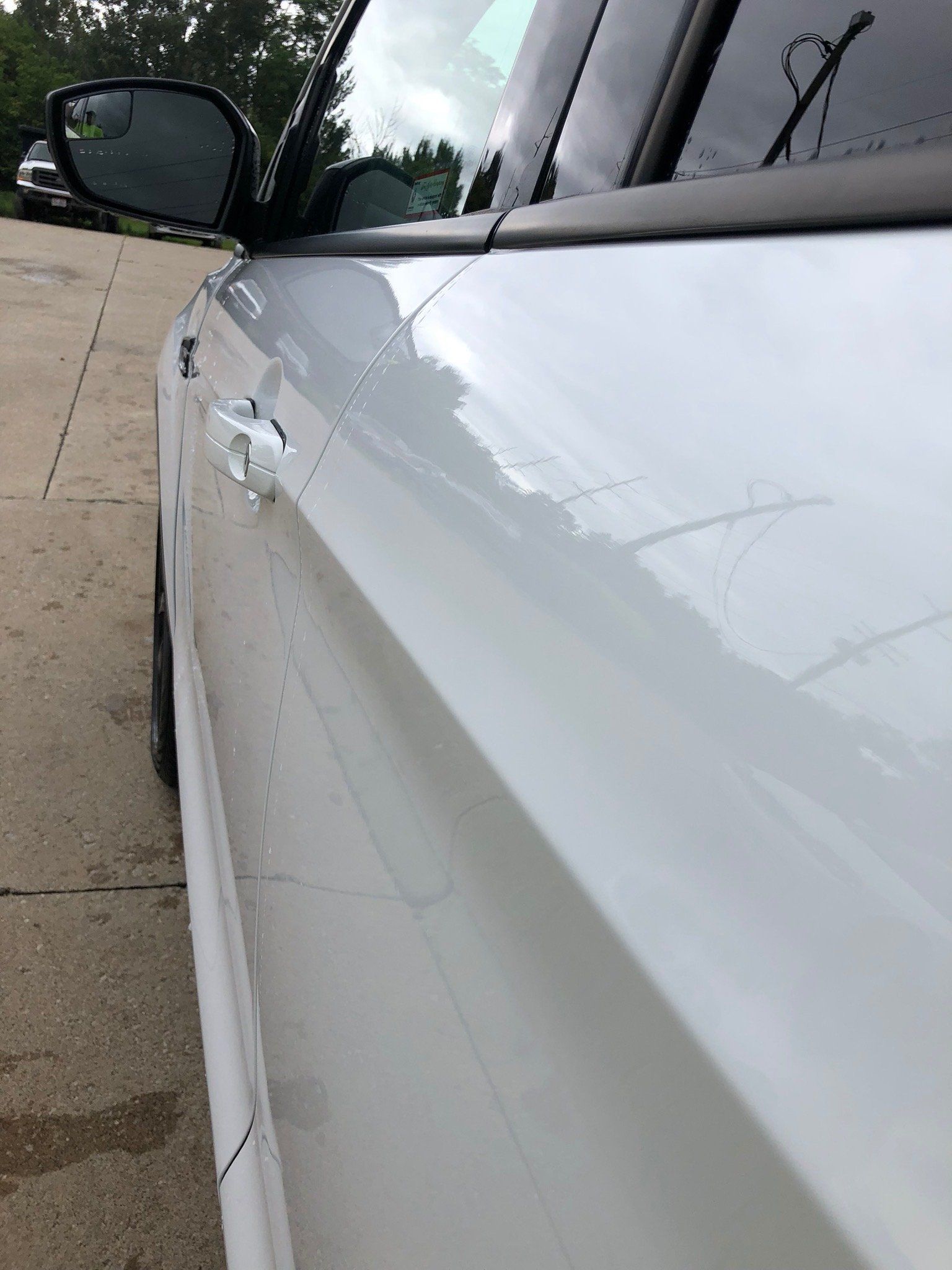 After dent repair