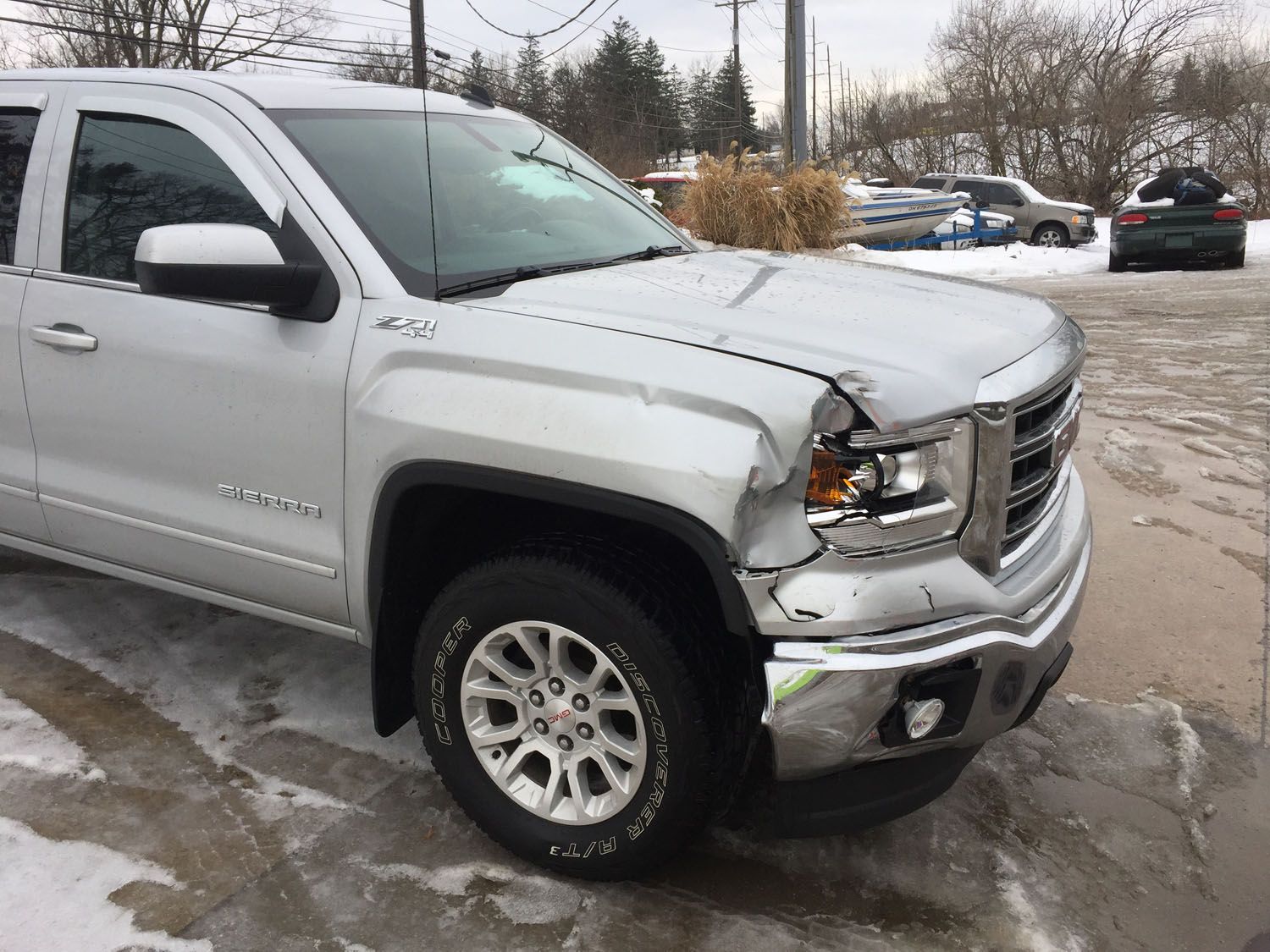 Before collision repair