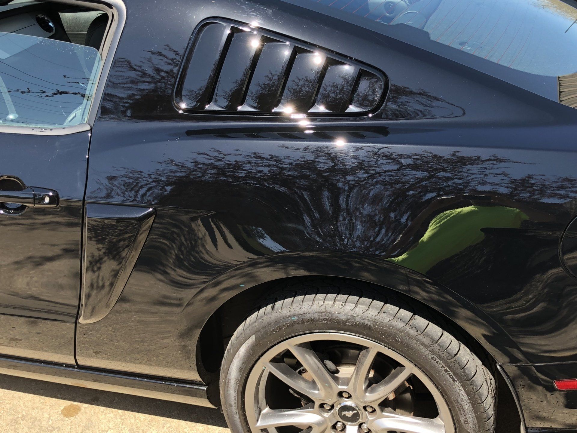 After paintless dent repair