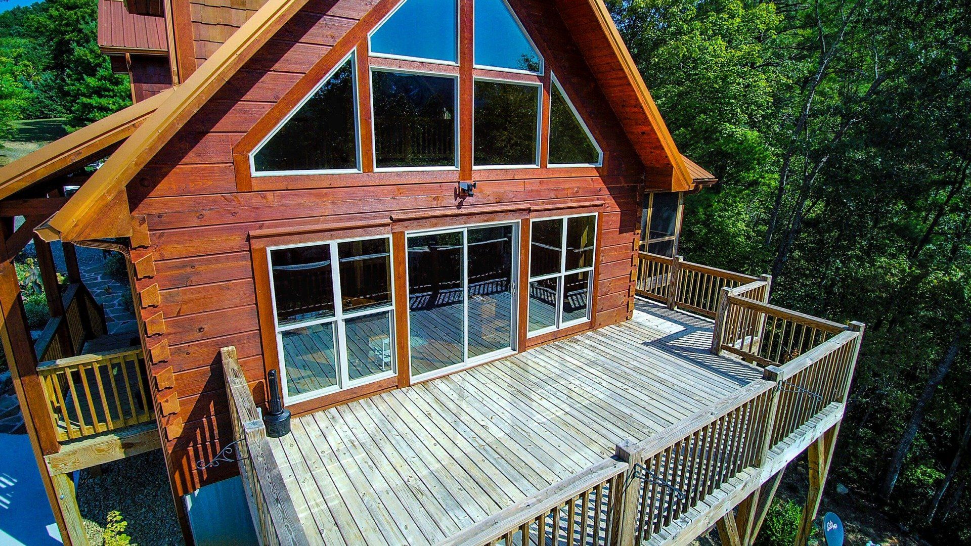 Spacious deck
