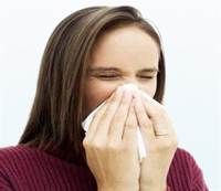 Woman Sneezing