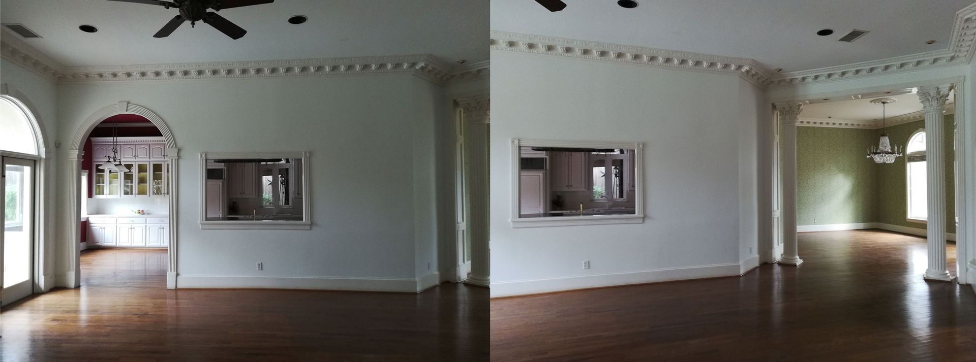Living area - before