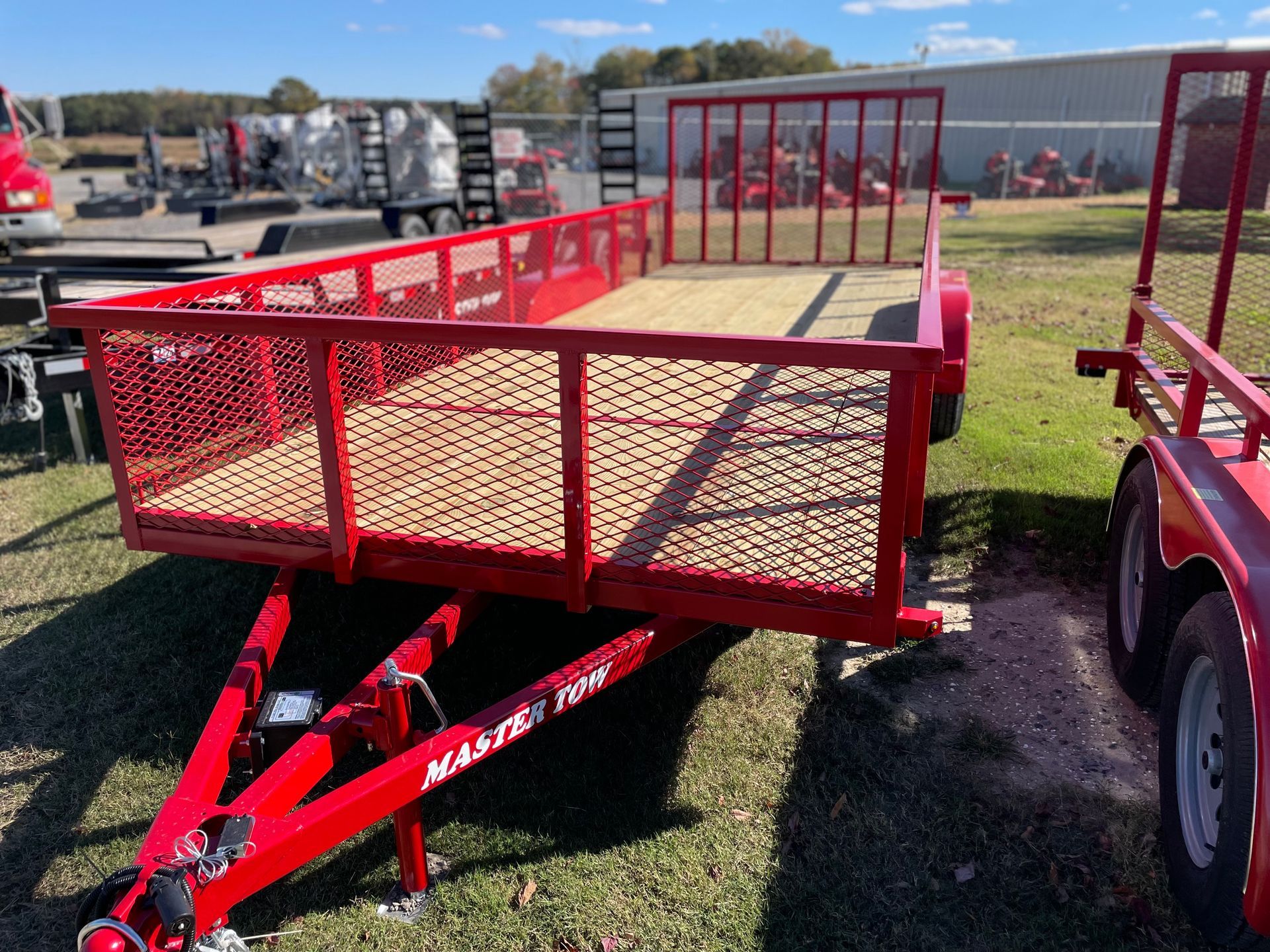 Roger Fowlers lawn mower has trailers for sale