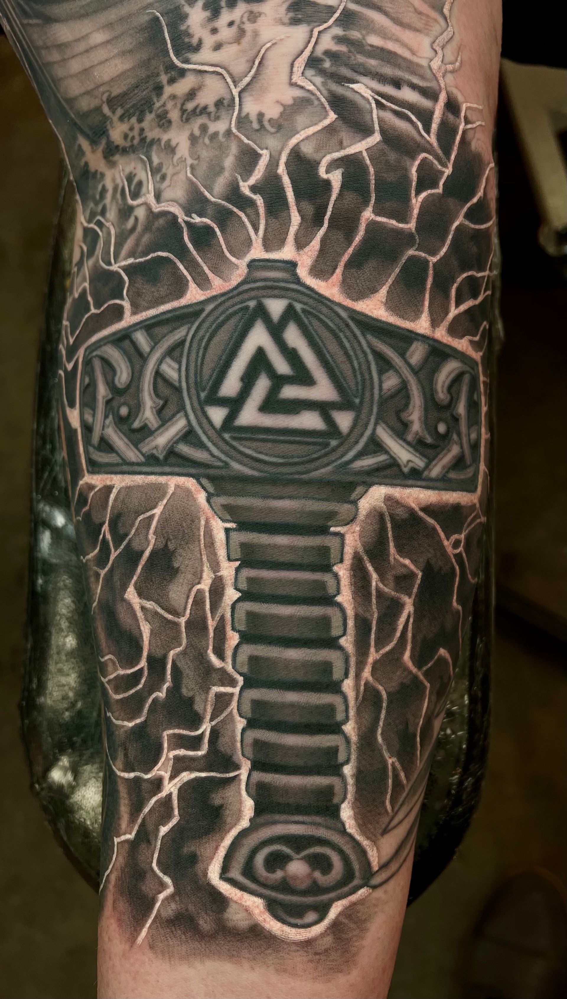 A Tattoo of Thor's Hammer