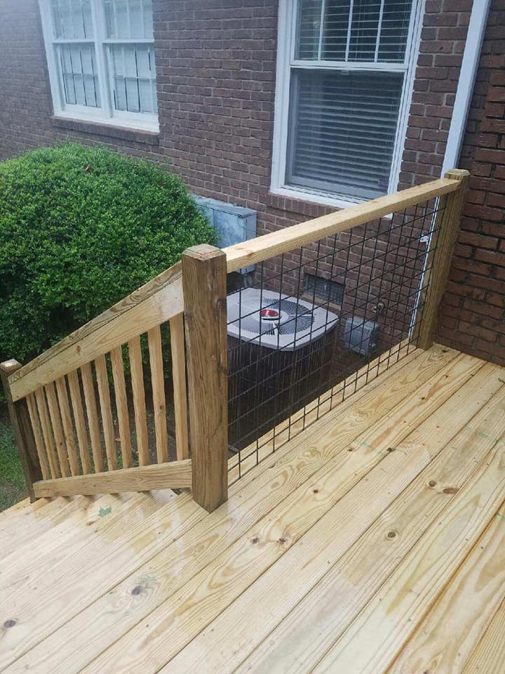 Wood deck