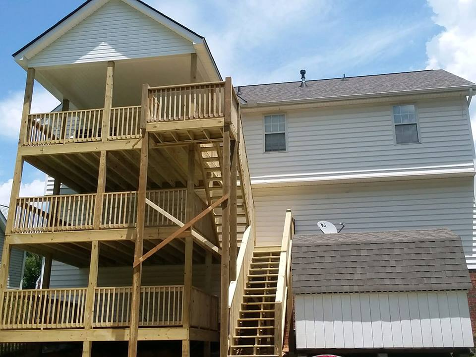 Wood deck