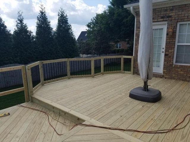 Wood deck