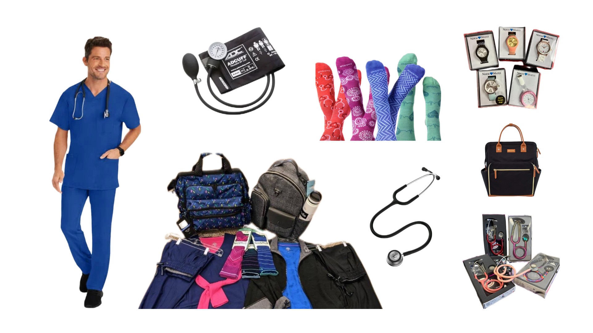 Medical accessories collage