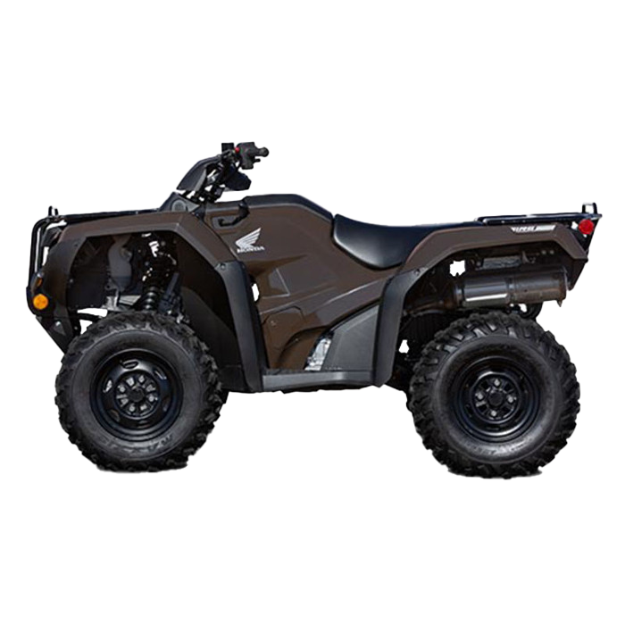 A brown honda atv is shown on a white background.