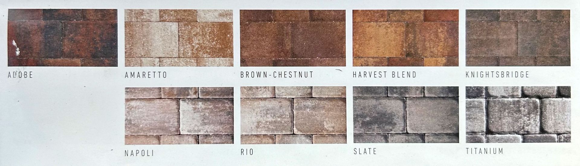 Paver Color Chart