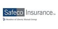 Safeco Insurance logo with text and a small emblem,