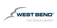 West Bend logo with a silver stylized design above the blue text