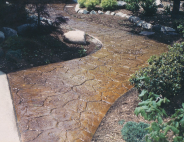 Decorative concrete flooring