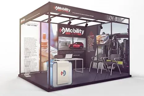 Trade show booth with
