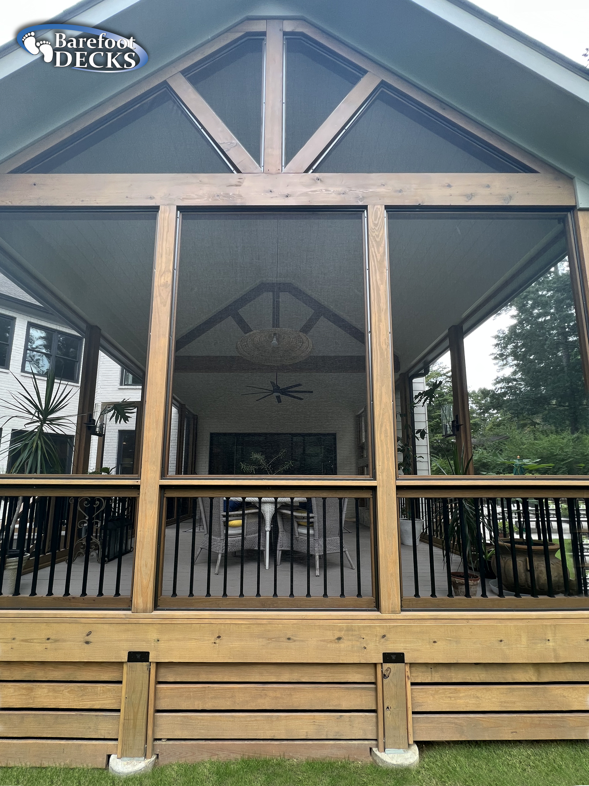 Cedar Beam Screen Room East Cobb, GA