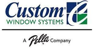 Custom Window Systems logo with dark blue text on a white background, featuring a stylized 