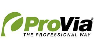 ProVia logo: green leaf design next to 