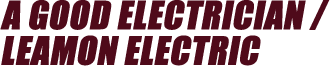 A Good Electrician / Leamon Electric Logo