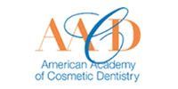 American Academy of Cosmetic Dentistry logo in blue and orange