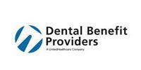 Dental Benefit Providers logo with blue circular icon and black text on white background