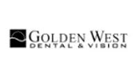 Golden West Dental & Vision logo with black text and icon on a white background