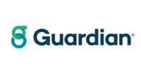 Guardian logo in blue and green text on a white background