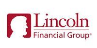 Lincoln Financial Group logo with maroon profile icon and text on white background