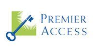 Premier Access logo with blue key and green staircase graphic