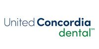 United Concordia Dental logo in blue and green text on a white background