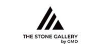 The Stone Gallery by GMD logo with a black stylized triangle icon on a white background